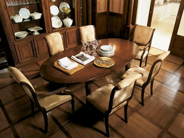 OLIVER’S HOUSE - Oval walnut dining table by Martini Interiors - view 2